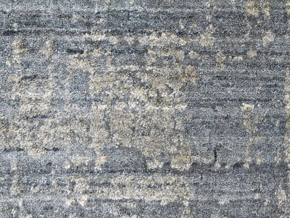Modern / Contemporary hand-knotted wool/silk rug in Gray, 8' x 9'11" — SKU O010286 (view 8)