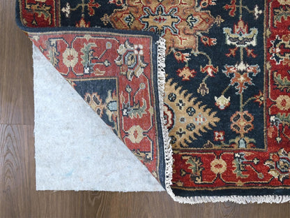 Blue 2'7" x 5'11" Heriz Hand knotted Wool Rug - Sku: O010300