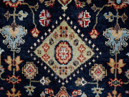 Blue 2'7" x 5'11" Heriz Hand knotted Wool Rug - Sku: O010300