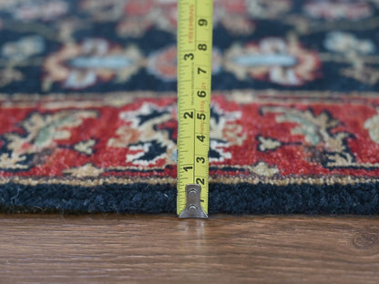 Blue 2'7" x 5'11" Heriz Hand knotted Wool Rug - Sku: O010301