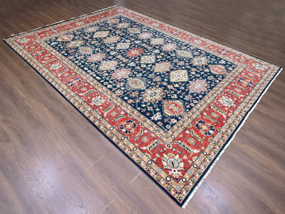 Blue 10'1" x 13'10" Heriz Hand knotted Wool Rug - Sku: O010303
