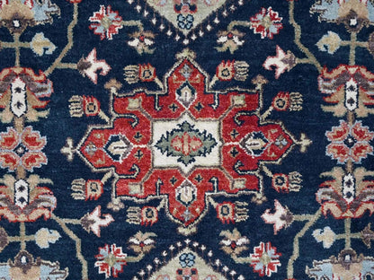Blue 10'1" x 13'10" Heriz Hand knotted Wool Rug - Sku: O010303