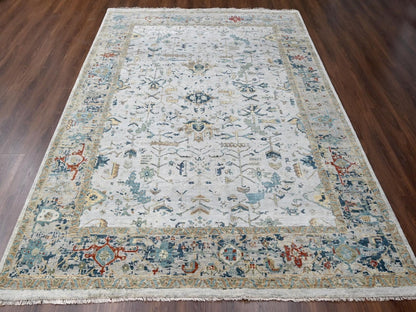 Heriz Heriz hand-knotted wool rug in Gray, 8'10" x 11'10" — SKU O010312 (view 2)