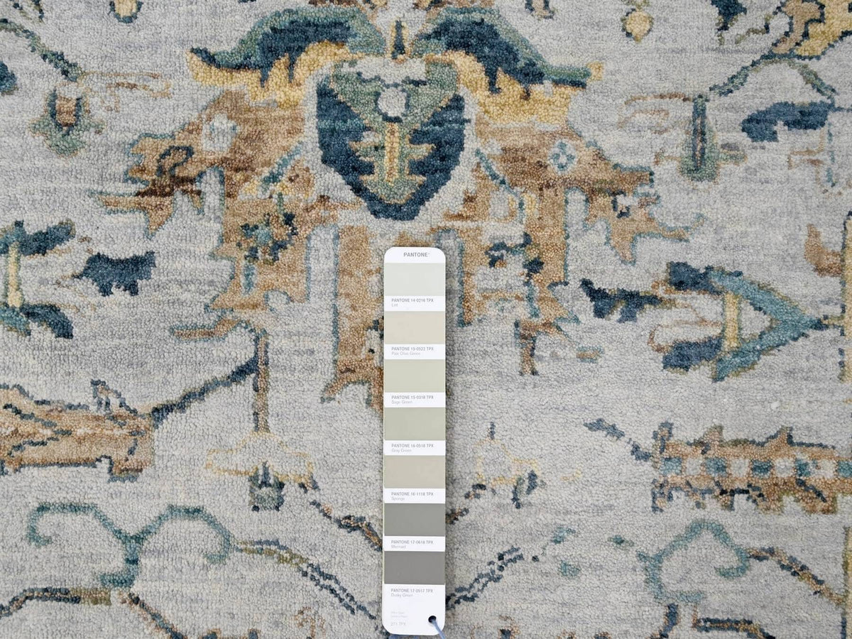 Heriz Heriz hand-knotted wool rug in Gray, 8'10" x 11'10" — SKU O010312 (view 7)
