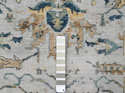 Heriz Heriz hand-knotted wool rug in Gray, 8'10" x 11'10" — SKU O010312 (view 7)