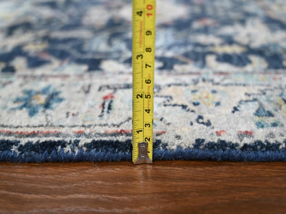 Blue 2'7" x 5'9" Heriz Hand knotted Wool Rug - Sku: O010317