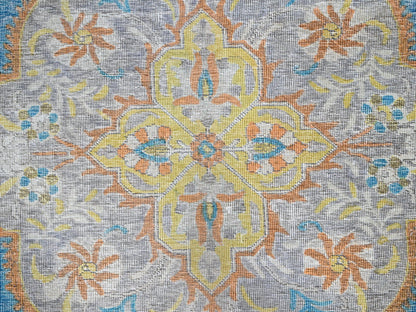 Blue 9'2" x 12'1" Vintage Hand knotted Wool Rug - Sku: O01032