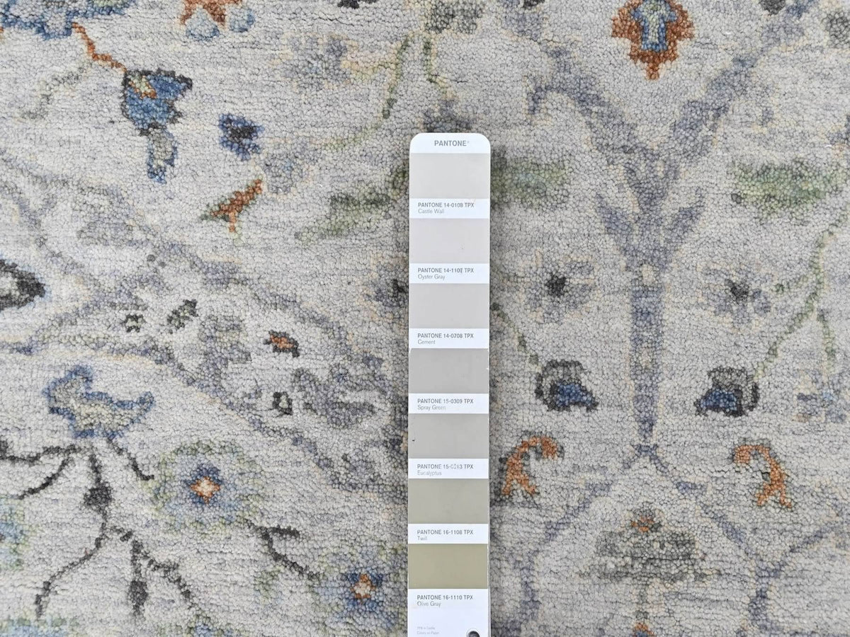 Oushak Oushak hand-knotted wool rug in Gray, 4'11" x 7' — SKU O010366 (view 4)
