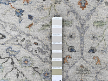 Oushak Oushak hand-knotted wool rug in Gray, 4'11" x 7' — SKU O010366 (view 4)