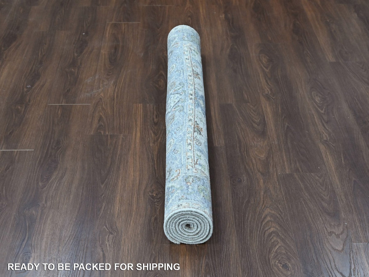 Oushak Oushak hand-knotted wool rug in Gray, 4'11" x 7' — SKU O010366 (view 6)