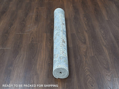 Oushak Oushak hand-knotted wool rug in Gray, 4'11" x 7' — SKU O010366 (view 6)
