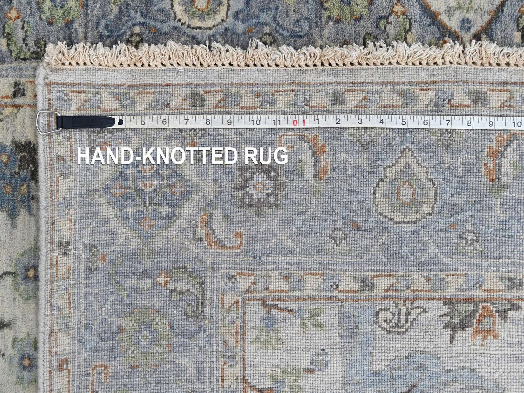 Oushak Oushak hand-knotted wool rug in Gray, 4'11" x 7' — SKU O010366 (view 8)
