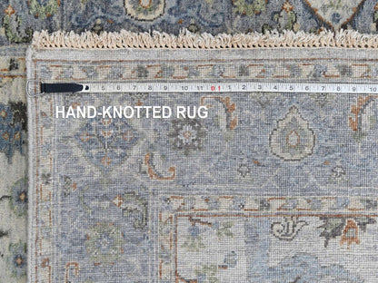 Oushak Oushak hand-knotted wool rug in Gray, 4'11" x 7' — SKU O010366 (view 8)