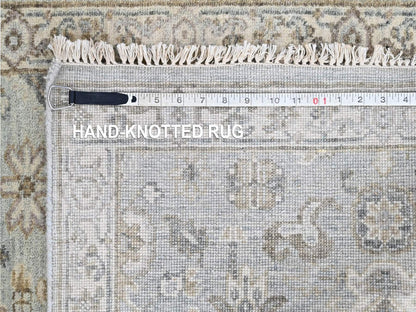 Green 2'6" x 10'0" Heriz Hand knotted Wool Rug - Sku: O010368