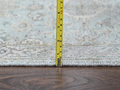 Green 2'6" x 11'9" Heriz Hand knotted Wool Rug - Sku: O010369