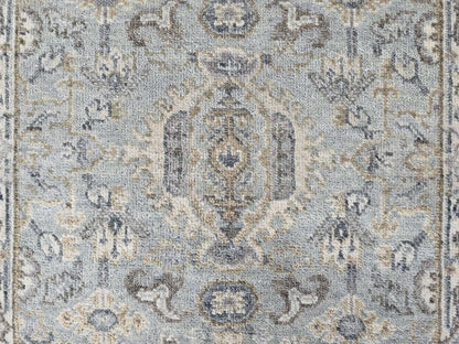 Green 2'0" x 2'11" Heriz Hand knotted Wool Rug - Sku: O010386