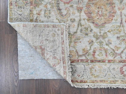 Mahal Oushak hand-knotted wool rug in Gray, 4' x 6' — SKU O010390 (view 3)