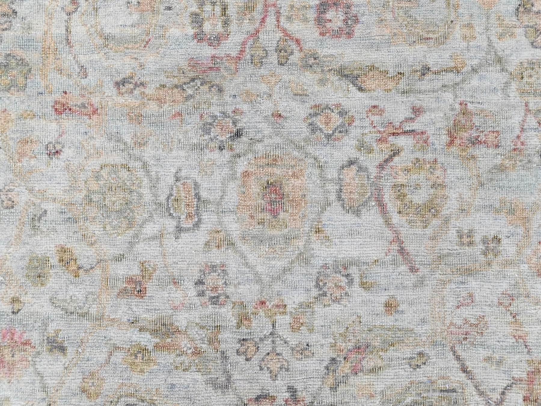 Mahal Oushak hand-knotted wool rug in Gray, 4' x 6' — SKU O010390 (view 5)