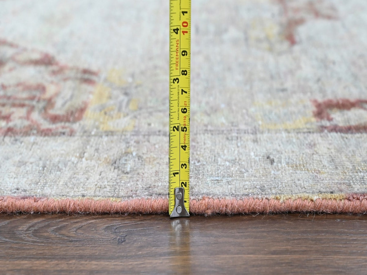 Mahal Oushak hand-knotted wool rug in Ivory, 3' x 4'11" — SKU O010391 (view 7)