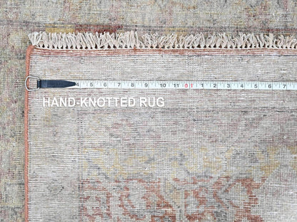 Mahal Oushak hand-knotted wool rug in Ivory, 3' x 4'11" — SKU O010391 (view 8)