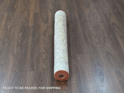 Mahal Oushak hand-knotted wool rug in Ivory, 3'10" x 6' — SKU O010392 (view 6)
