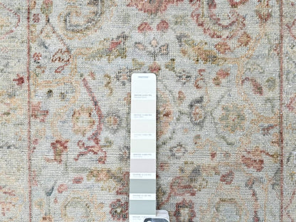 Mahal Oushak hand-knotted wool rug in Gray, 2' x 2'11" — SKU O010398 (view 3)