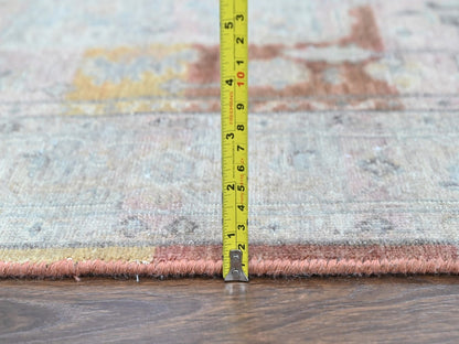 Mahal Oushak hand-knotted wool rug in Ivory, 6' x 9'1" — SKU O010402 (view 7)