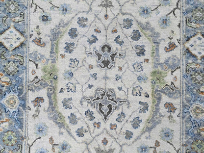Oushak Oushak hand-knotted wool runner in Gray, 2'7" x 13'9" — SKU O010406 (view 5)