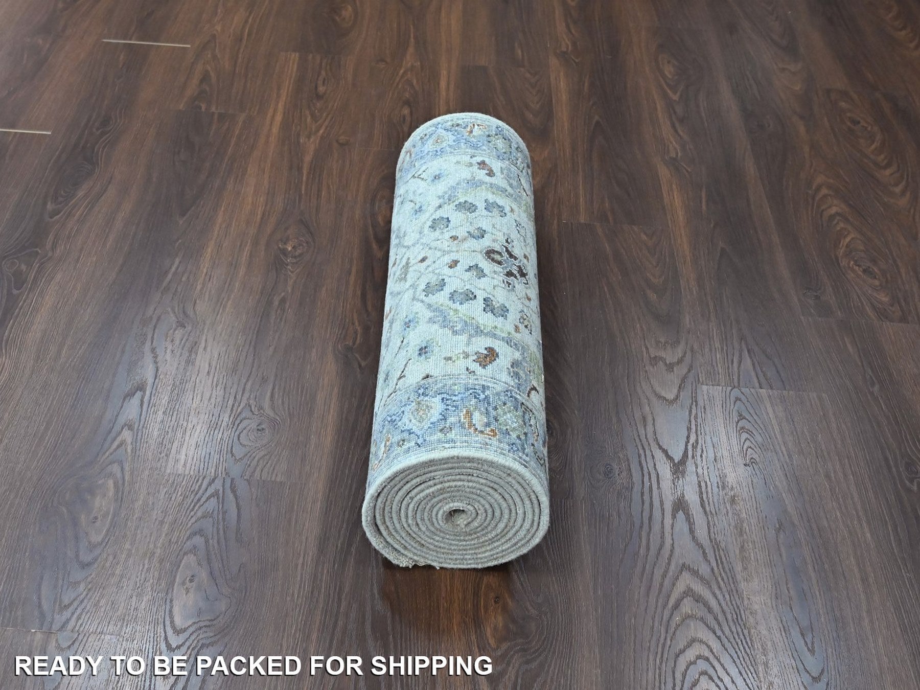 Oushak Oushak hand-knotted wool runner in Gray, 2'7" x 13'9" — SKU O010406 (view 6)