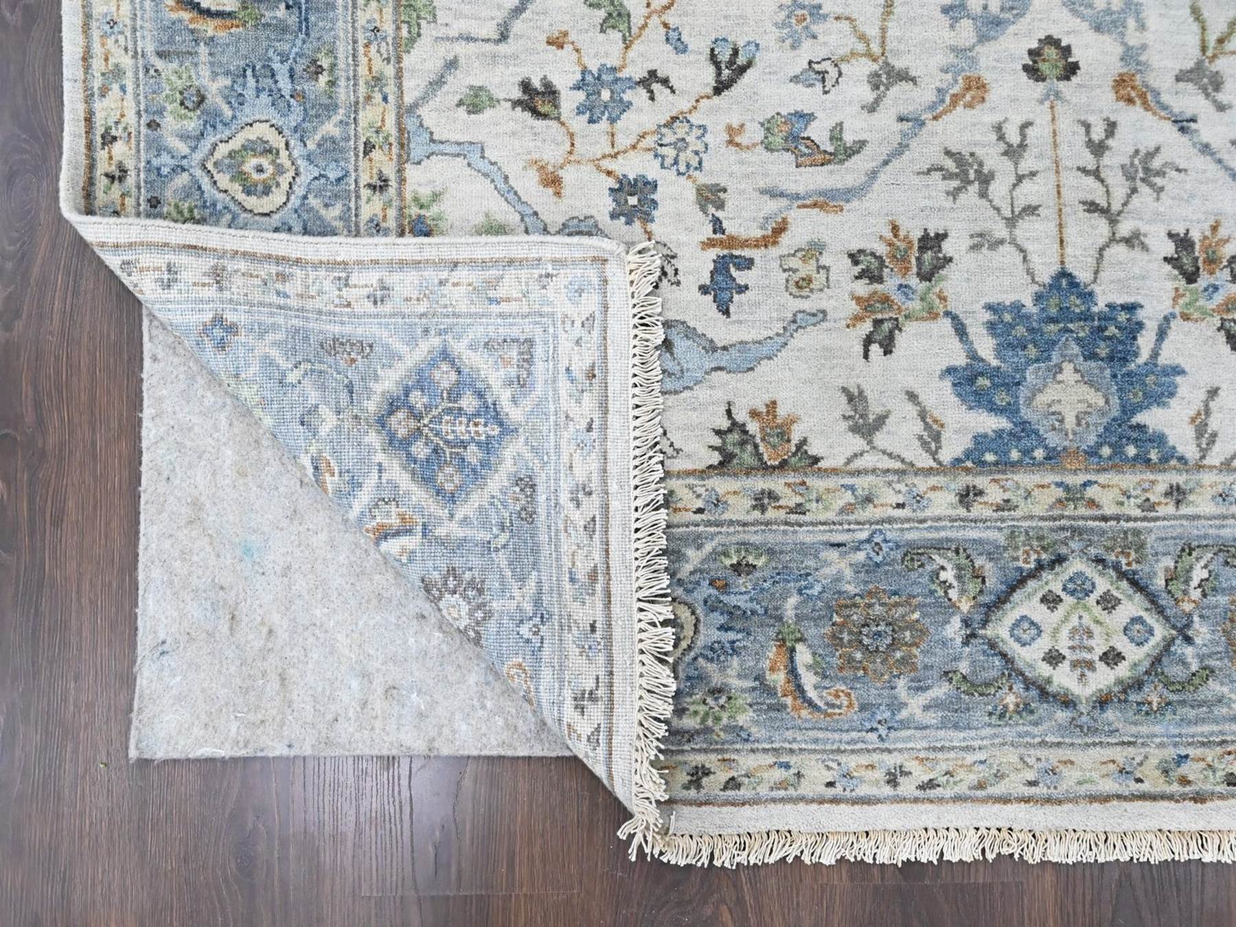 Oushak Oushak hand-knotted wool rug in Gray, 6' x 8'10" — SKU O010407 (view 3)