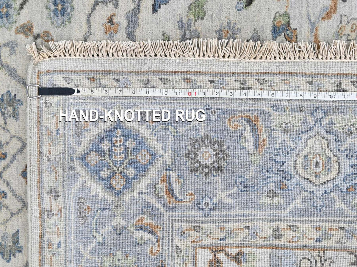 Oushak Oushak hand-knotted wool rug in Gray, 6' x 8'10" — SKU O010407 (view 8)