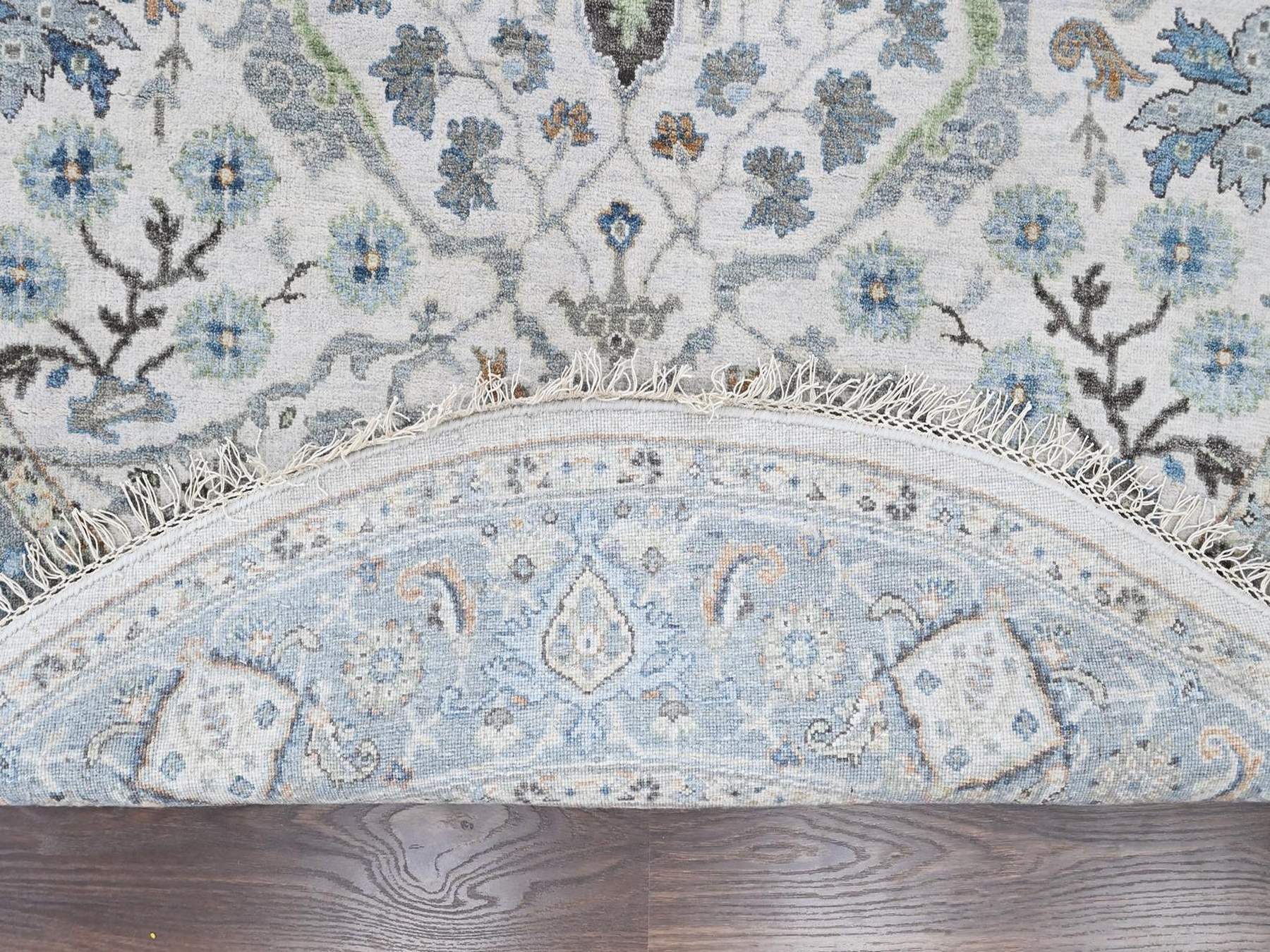 Oushak Oushak hand-knotted wool rug in Gray, 6'11" x 6'11" — SKU O010414 (view 3)