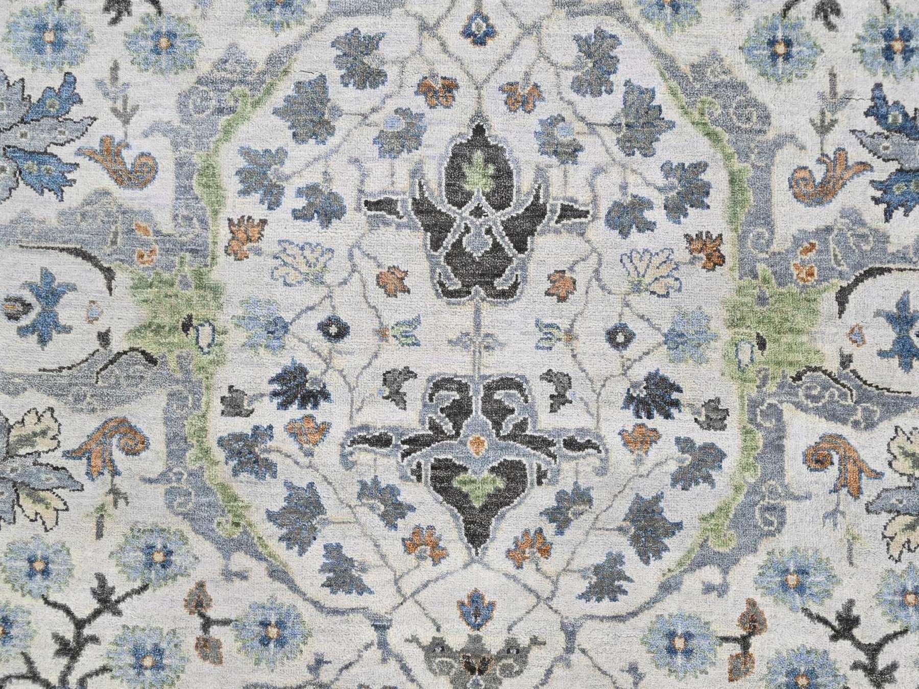 Oushak Oushak hand-knotted wool rug in Gray, 6'11" x 6'11" — SKU O010414 (view 5)