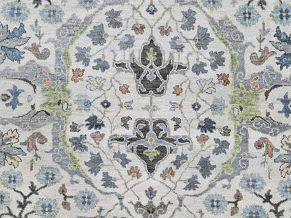 Oushak Oushak hand-knotted wool rug in Gray, 6'11" x 6'11" — SKU O010414 (view 5)