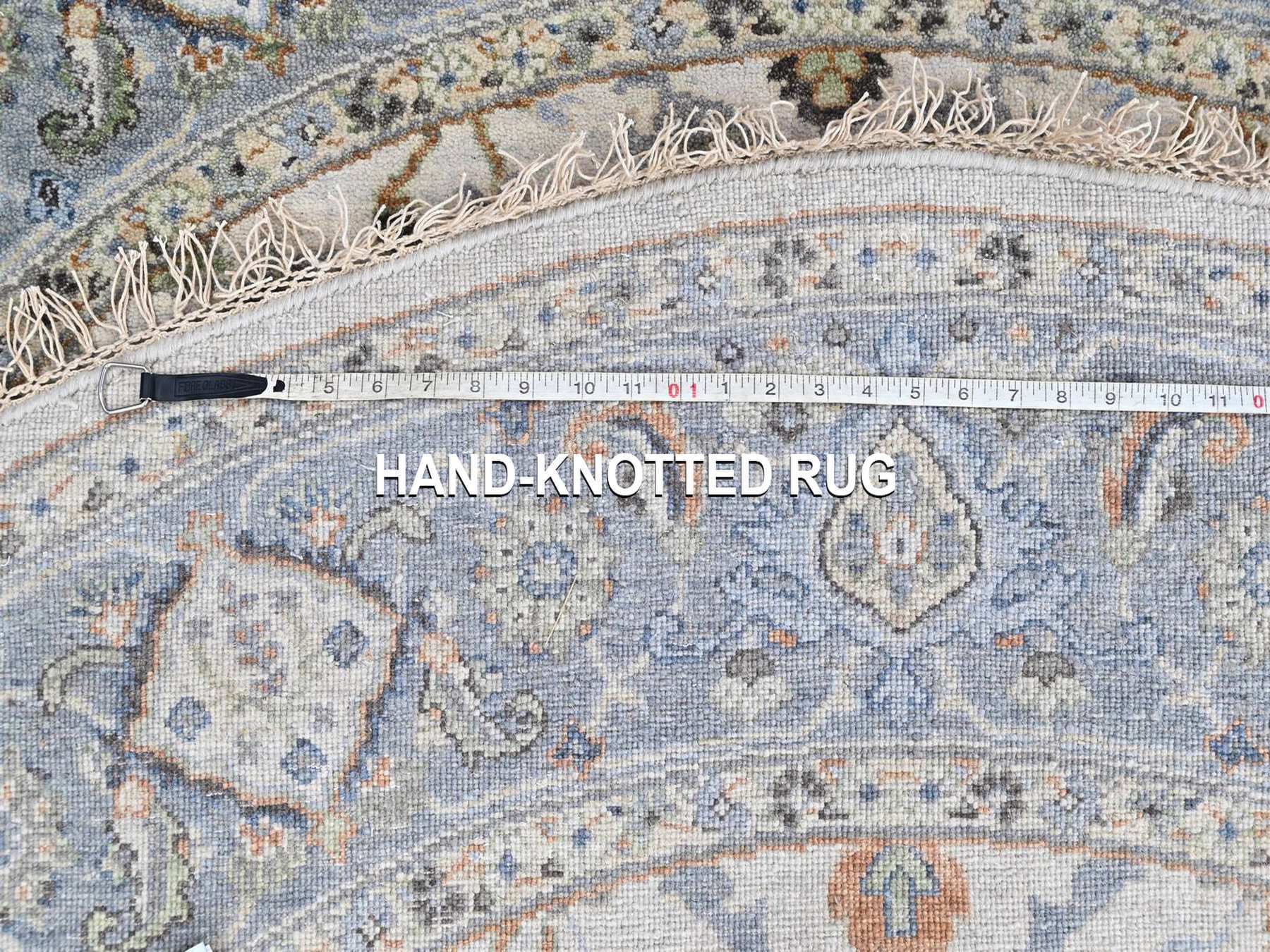Oushak Oushak hand-knotted wool rug in Gray, 6'11" x 6'11" — SKU O010414 (view 8)
