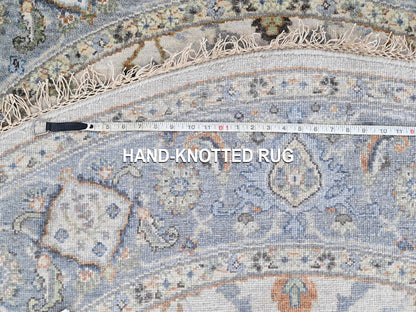 Oushak Oushak hand-knotted wool rug in Gray, 6'11" x 6'11" — SKU O010414 (view 8)