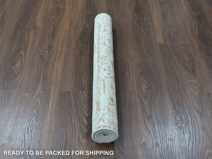 Mahal Oushak hand-knotted wool rug in Gray, 3'1" x 4'11" — SKU O010415 (view 6)