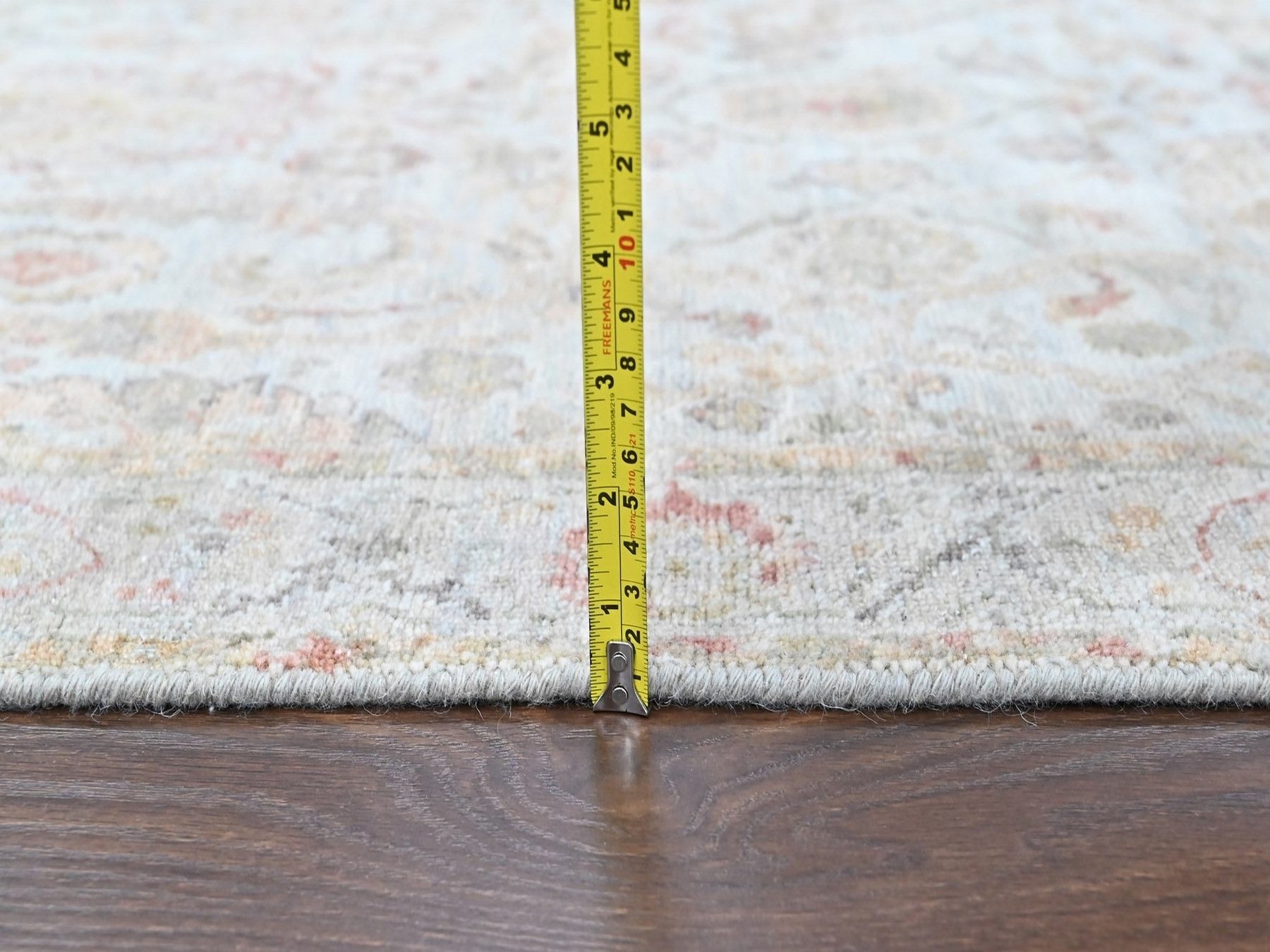 Mahal Oushak hand-knotted wool rug in Gray, 3'1" x 4'11" — SKU O010415 (view 7)