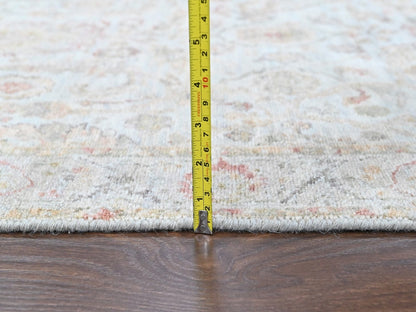Mahal Oushak hand-knotted wool rug in Gray, 3'1" x 4'11" — SKU O010415 (view 7)