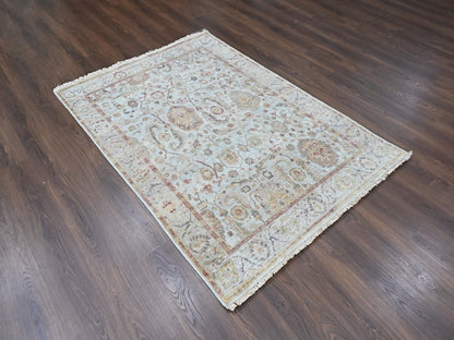 Mahal Oushak hand-knotted wool rug in Gray, 5' x 7' — SKU O010416 (view 2)