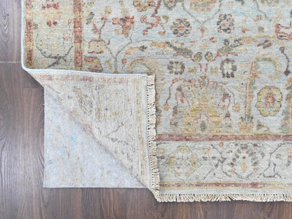 Mahal Oushak hand-knotted wool rug in Gray, 5' x 7' — SKU O010416 (view 3)