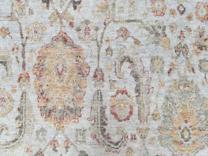 Mahal Oushak hand-knotted wool rug in Gray, 5' x 7' — SKU O010416 (view 5)