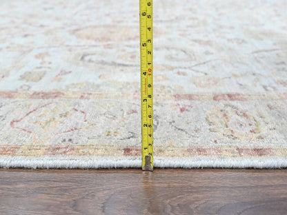 Mahal Oushak hand-knotted wool rug in Gray, 5' x 7' — SKU O010416 (view 7)