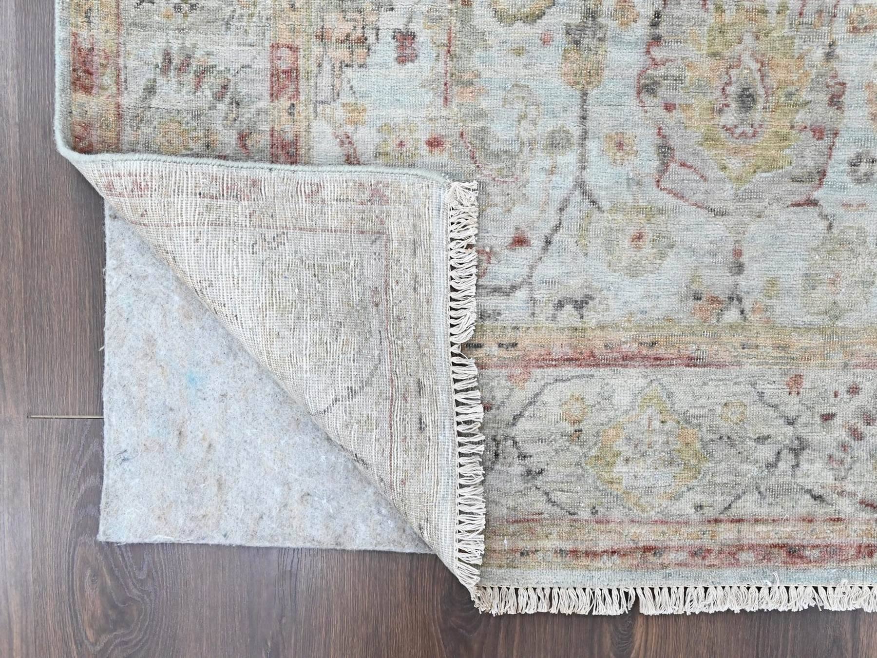 Mahal Oushak hand-knotted wool rug in Gray, 5'11" x 8'10" — SKU O010417 (view 3)