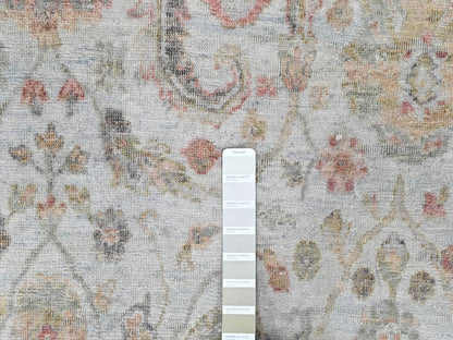 Mahal Oushak hand-knotted wool rug in Gray, 5'11" x 8'10" — SKU O010417 (view 4)