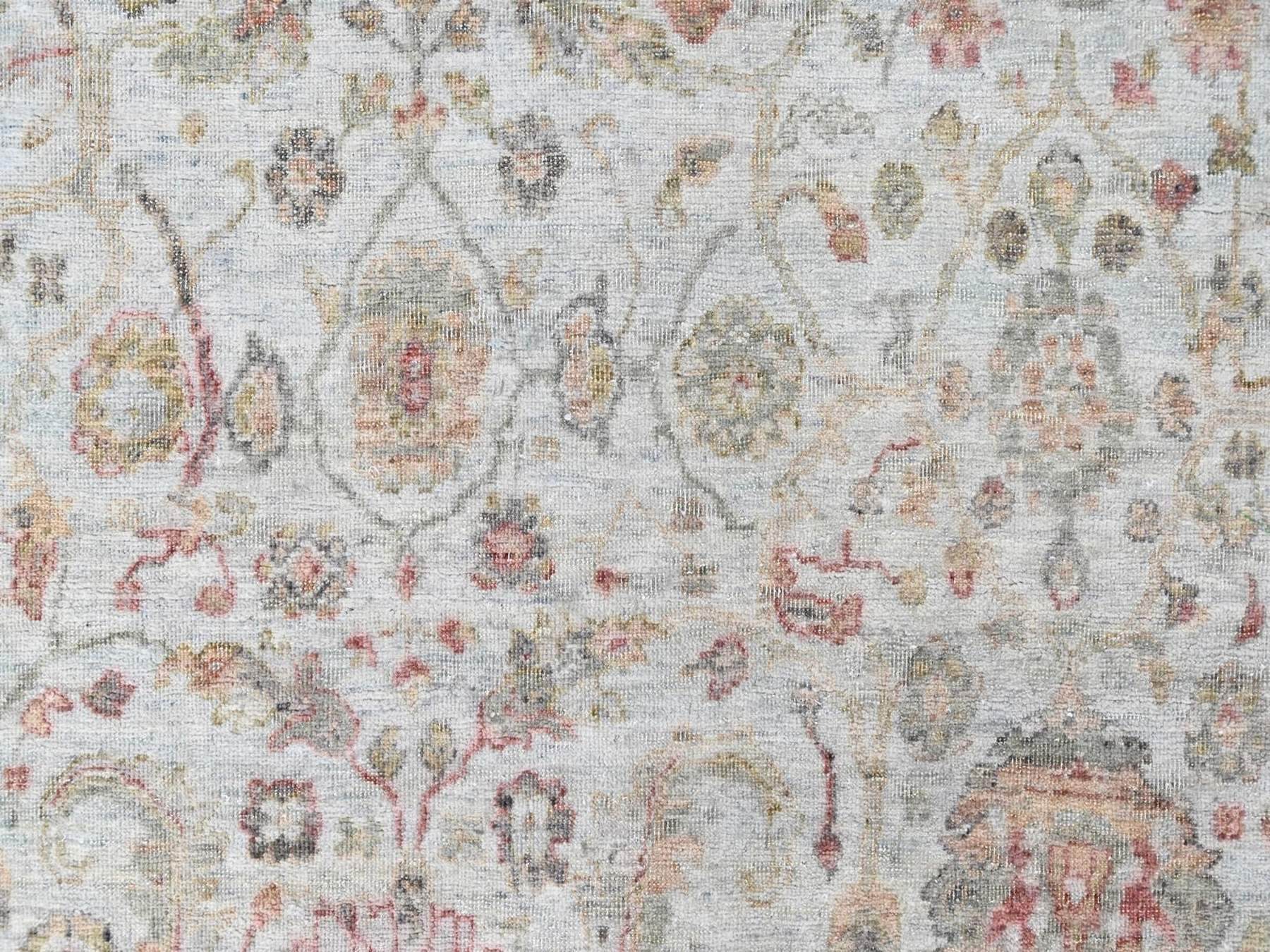 Mahal Oushak hand-knotted wool rug in Gray, 5'11" x 8'10" — SKU O010417 (view 5)