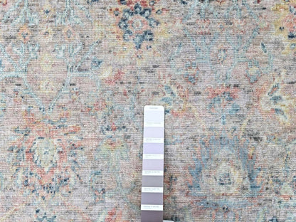 Pink 4'11" x 7'1" Oushak And Peshawar Hand knotted Wool Rug - Sku: O010420