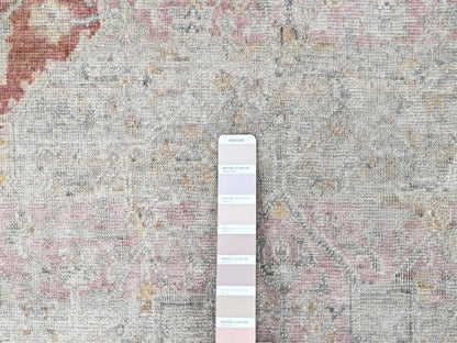 Mahal Oushak hand-knotted wool rug in Ivory, 4'11" x 7'1" — SKU O010422 (view 4)