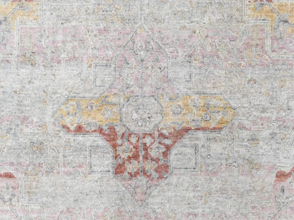 Mahal Oushak hand-knotted wool rug in Ivory, 4'11" x 7'1" — SKU O010422 (view 5)