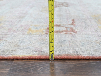 Mahal Oushak hand-knotted wool rug in Ivory, 4'11" x 7'1" — SKU O010422 (view 7)